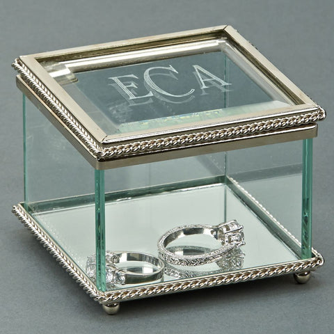 L00500 -  Glass Jewelry Box