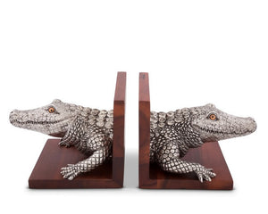 Alligator Bookends