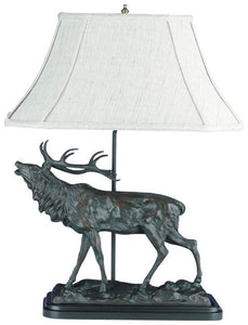 Bellowing Bull Elk Lamp