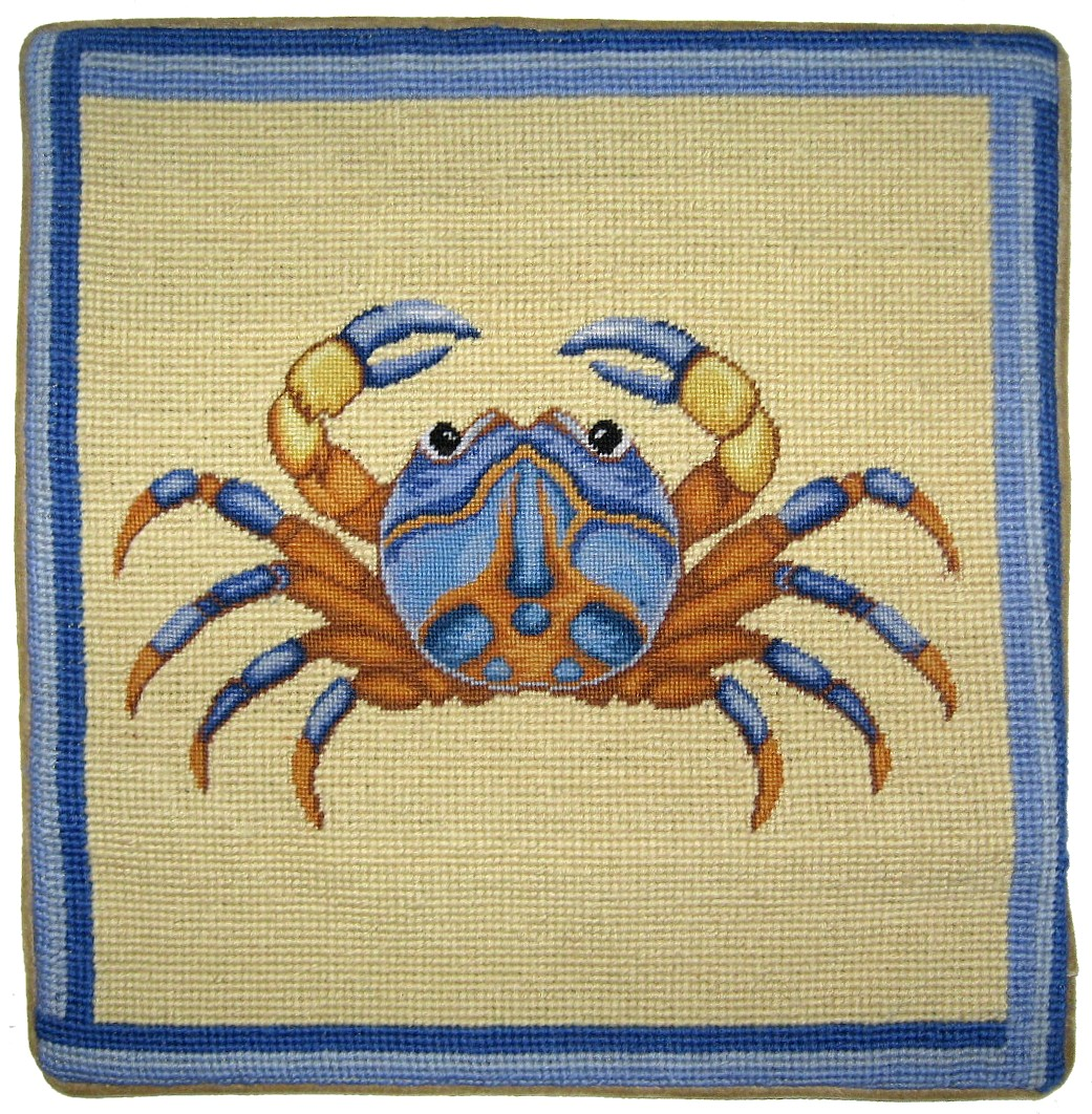 Blue Claw Crab Pillow