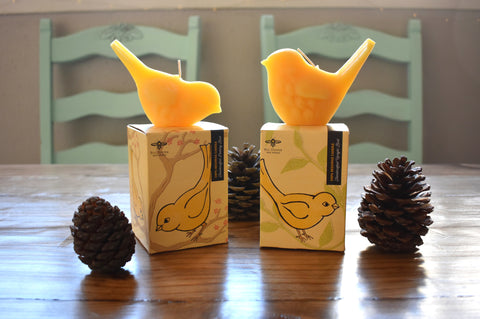 Song Bird Beeswax Candle