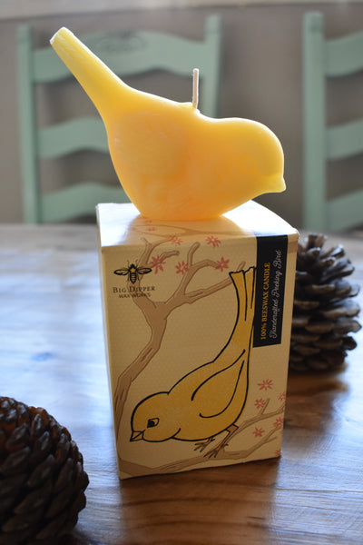 Song Bird Beeswax Candle