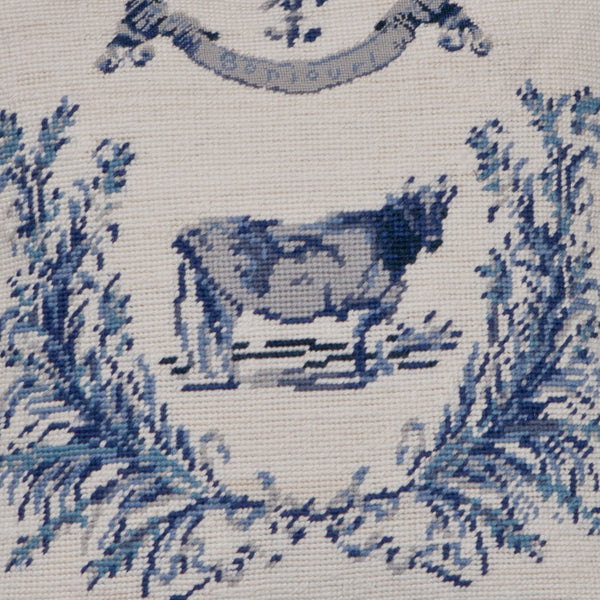 French Country Needlepoint Pillow