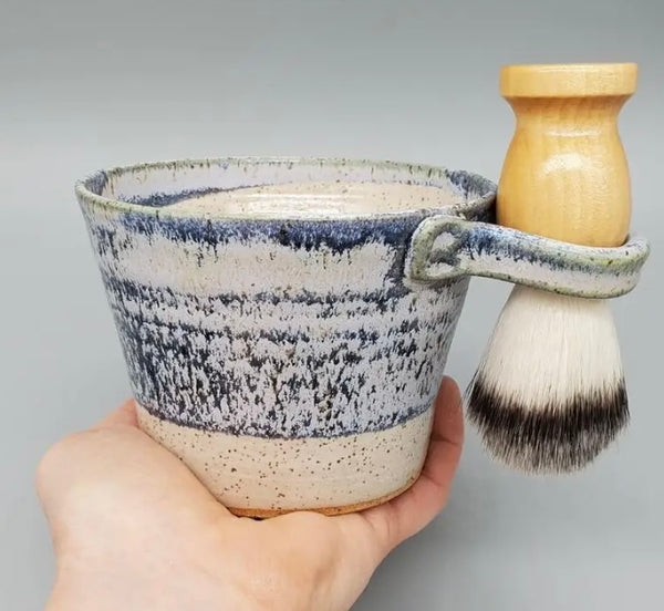 Blue Frosted Shave Bowl