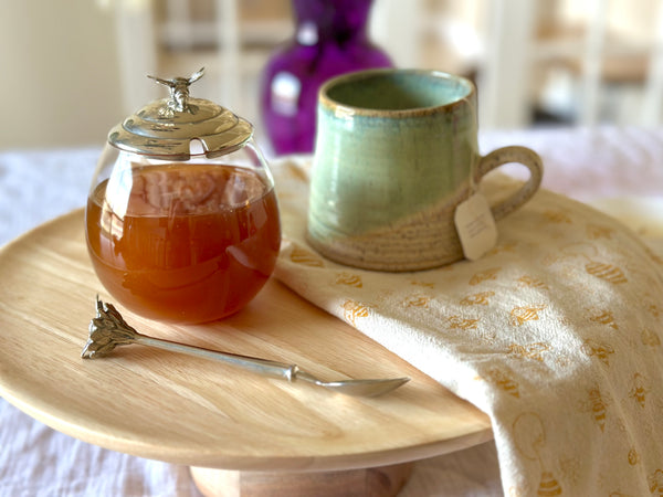 Bee Honey Pot With Spoon