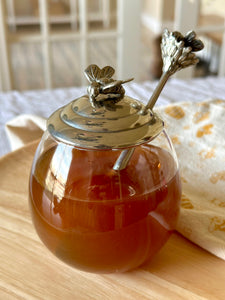 Bee Honey Pot With Spoon
