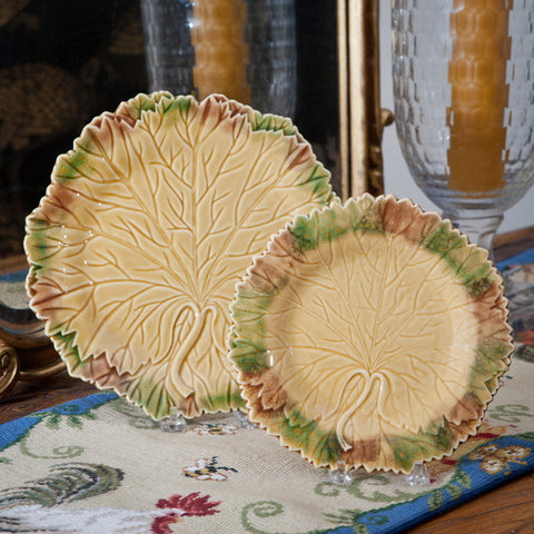 Majolica Leaf Plates