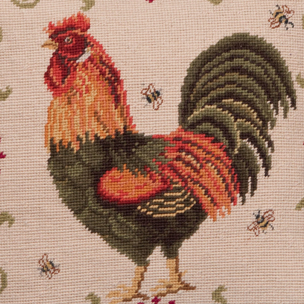 Needlepoint Rooster Pillow