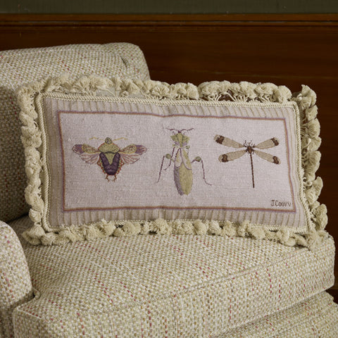 Petit Point Insect Pillows