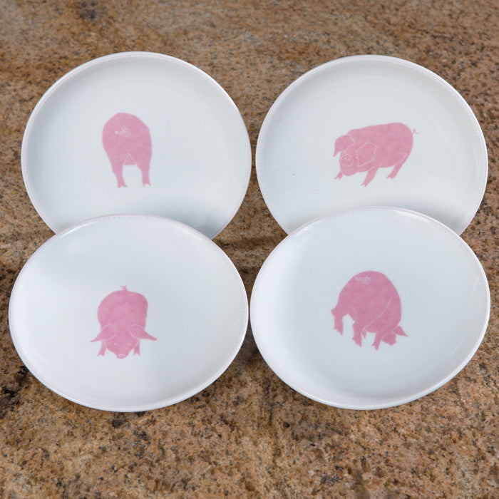 Piggy Tidbit Plates
