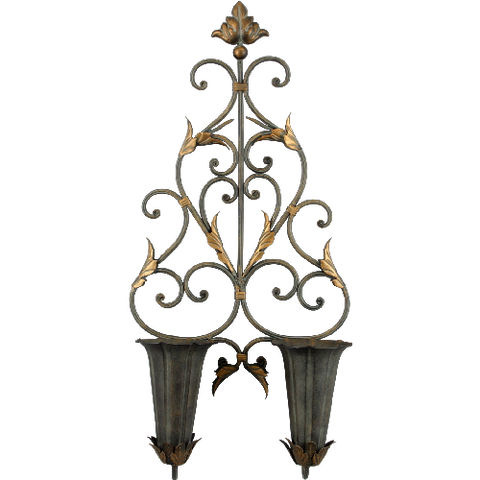 Tin Wall Vase