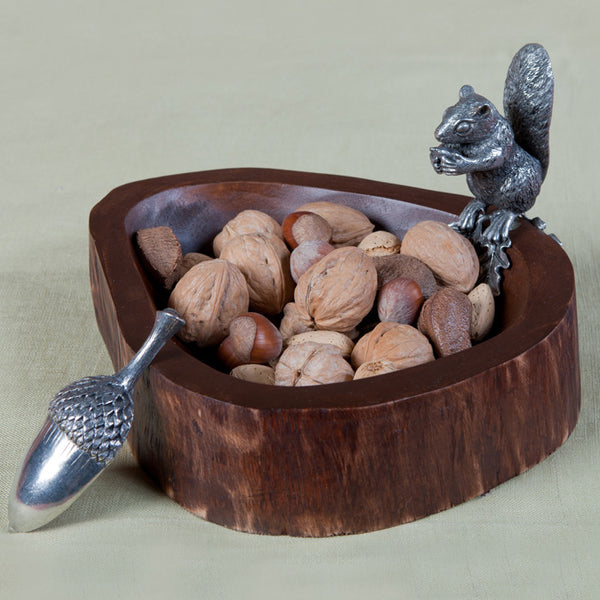 Woodland Squirrel Bowl & Acorn Scoop