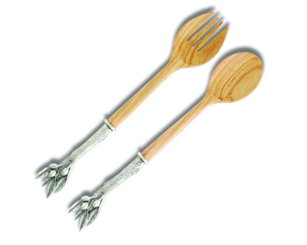 Olivewood Salad Serving Collection