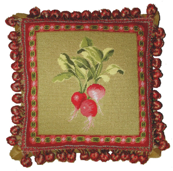 Vegetable Petit Point Pillows